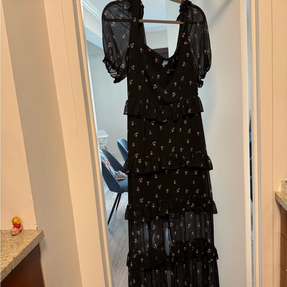 Wayf Black Floral Maxi Dress - Picture 2 of 5